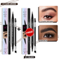 💖BUY 1 GET 1 FREE-Each Only ￡4.49!! 💖2-in-1 4D Eyebrow Pencil (Natural Brow Makeup and Eyelash Line)