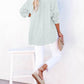 🔥 LAST DAY SALE 50% OFF🔥 Womens Casual Gauze Button Neck Long Sleeve Oversized Blouses