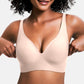 Leopard print Hot Sale🔥10,000+ Sold This Week💕 Jelly Wireless Womens Comfortable Wireless Bras Push Up Bralettes Seamless Tshirts Bras Deep V Everyday Bras