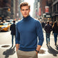 🧵 NOW 60% OFF! ✨ Premium men's cashmere sweater — butter-soft and breathable, a versatile style for the office or casual wear. 🍂📦