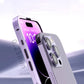 For iPhone Titanium Alloy Double-sided Glass All-inclusive Phone Case