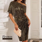 💗Limited-Time Free Ship💗 Women's One Shoulder Sequin Sparkling Party Club Dress
