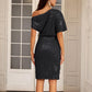 💗Limited-Time Free Ship💗 Women's One Shoulder Sequin Sparkling Party Club Dress
