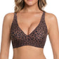 Leopard print Hot Sale🔥10,000+ Sold This Week💕 Jelly Wireless Womens Comfortable Wireless Bras Push Up Bralettes Seamless Tshirts Bras Deep V Everyday Bras