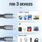 🔌 BUY 1 GET 1 FREE! ✨ Transparent Luminous 3-in-1 Fast Charging Cable - USB-C/Micro-USB with LED Power Indicator & Nylon Braiding 📱💫