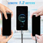 🔌 BUY 1 GET 1 FREE! ✨ Transparent Luminous 3-in-1 Fast Charging Cable - USB-C/Micro-USB with LED Power Indicator & Nylon Braiding 📱💫