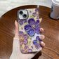 Oil Painting Flower iPhone Case with Lens Protector Film