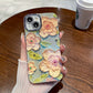 Oil Painting Flower iPhone Case with Lens Protector Film