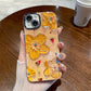 Oil Painting Flower iPhone Case with Lens Protector Film