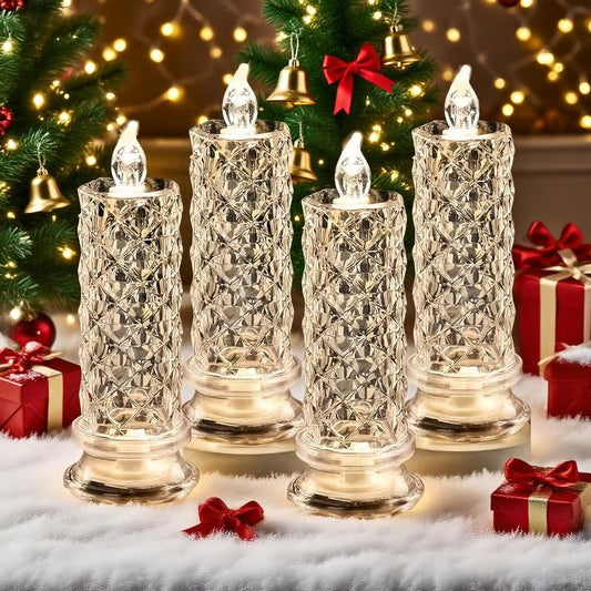 ✨Limited-Time Free Ship ✨ LED Crystal Candle Lights- Romantic Tabletop Night Lights