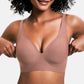Leopard print Hot Sale🔥10,000+ Sold This Week💕 Jelly Wireless Womens Comfortable Wireless Bras Push Up Bralettes Seamless Tshirts Bras Deep V Everyday Bras
