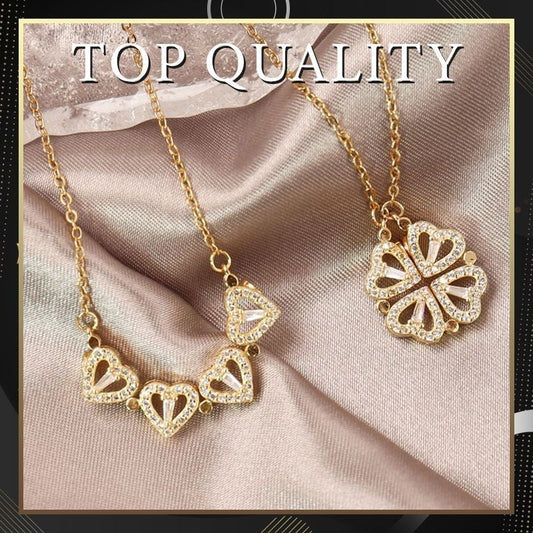 💙 Last Day Promotion 50% Off💙Four Leaf Heart Shape Necklace