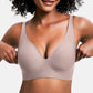Leopard print Hot Sale🔥10,000+ Sold This Week💕 Jelly Wireless Womens Comfortable Wireless Bras Push Up Bralettes Seamless Tshirts Bras Deep V Everyday Bras