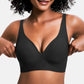 Leopard print Hot Sale🔥10,000+ Sold This Week💕 Jelly Wireless Womens Comfortable Wireless Bras Push Up Bralettes Seamless Tshirts Bras Deep V Everyday Bras