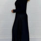 💖LAST DAY PROMOTION - 50%OFF 💖 Women's Solid Color Long Sleeve Jumper & Pleated Bottom Dress