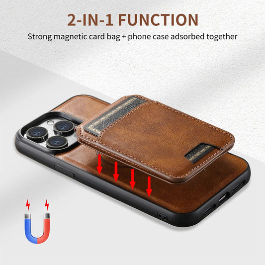 2IN1 Mag Safe Case Magnetic Card Slot Flip Wallet Cover