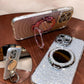 Glitter Clear Protective Phone Case with Kickstand