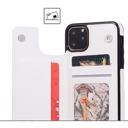 Premium Phone Case With Card Compartment - Shockproof Protection For All Iphone Models