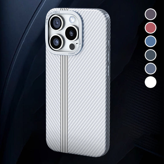 Magnetic Phone Case with Carbon Fiber Texture for iPhone Series