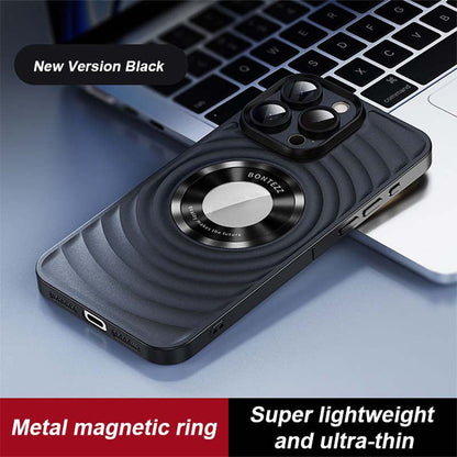 3D Round Ripple Shockproof Magnetic Phone Case