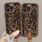 🎅Christmas Specials 🎁🎄Leopard Print Case for iPhone with Lanyard