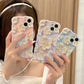 Blu-ray Oil Painting Flower Phone Case