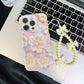 Blu-ray Oil Painting Flower Phone Case