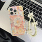 Blu-ray Oil Painting Flower Phone Case