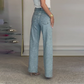 🔥 LAST DAY PROMOTION - 50%OFF 🔥Straight leg jeans with rhinestones