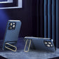 Metallic Invisible Stand Phone Case Cover for iPhone