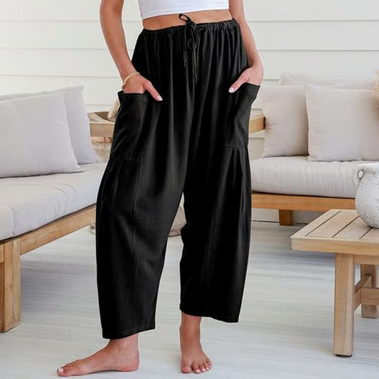 【💥Final 3-hour Preferential Deal 💥】💥Summer Hot Sale 50% OFF☀️Women's Linen Wide Leg Pants with Pockets