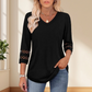 💥Last Day Special Sale 49% OFF💝2025 New Womens 3/4 Length Sleeve Tops Trendy V Neck T Shirts