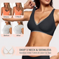 Leopard print Hot Sale🔥10,000+ Sold This Week💕 Jelly Wireless Womens Comfortable Wireless Bras Push Up Bralettes Seamless Tshirts Bras Deep V Everyday Bras