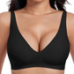 Leopard print Hot Sale🔥10,000+ Sold This Week💕 Jelly Wireless Womens Comfortable Wireless Bras Push Up Bralettes Seamless Tshirts Bras Deep V Everyday Bras