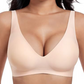 Leopard print Hot Sale🔥10,000+ Sold This Week💕 Jelly Wireless Womens Comfortable Wireless Bras Push Up Bralettes Seamless Tshirts Bras Deep V Everyday Bras