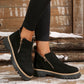 💗Limited-Time Free Ship💗✨Women's Round-Toe Ankle Boots with Side Zipper