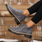 💗Limited-Time Free Ship💗✨Women's Round-Toe Ankle Boots with Side Zipper