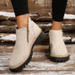 💗Limited-Time Free Ship💗✨Women's Round-Toe Ankle Boots with Side Zipper
