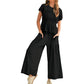 🍂Autumn Sales 50% OFF🔥Women’s Pleated Top & Wide-Leg Pants Set