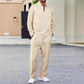🎉Huge 50% OFF🎉Men’s Waffle Knit Sweatshirt & Straight-Leg Pants Set
