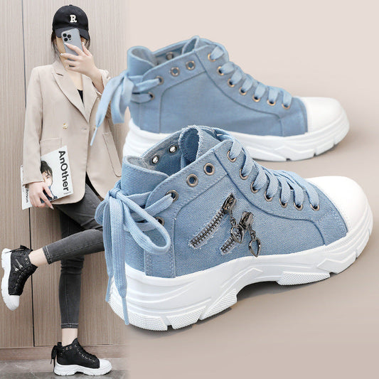💗LAST DAY - PROMOTION💗Women's Casual Chunky-Soled Canvas Shoes