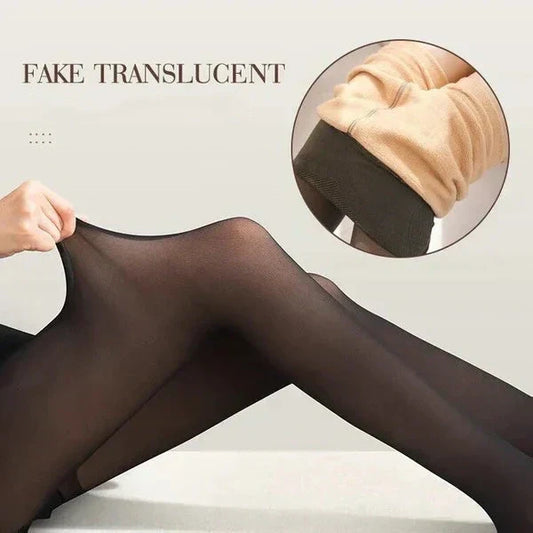 🍂Autumn Promotion 50%-Limited Time Free Shipping 💕warm plush lined elasticated tights