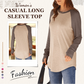 ⏰Hot Sale-50% Off🌼Women's Casual Long Sleeve Round Neck Top