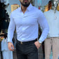 ✨2025 Hot Sale⌛🔥Men's Casual Slim Fit Solid Color Shirt