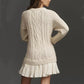 💗LAST DAY -50% OFF💗Women's Cable-Knit Mini Sweater Dress