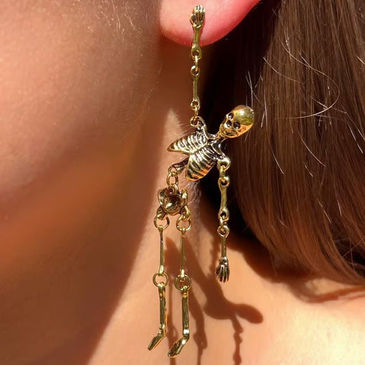 💗LAST DAY - PROMOTION💗Jointed Skeleton Dangle Long Earrings