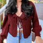 💗Limited Time Free Shipping💗Women’s Casual Knitted Drawstring Open Front Coat