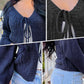 💗Limited Time Free Shipping💗Women’s Casual Knitted Drawstring Open Front Coat