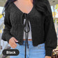 💗Limited Time Free Shipping💗Women’s Casual Knitted Drawstring Open Front Coat