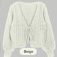 💗Limited Time Free Shipping💗Women’s Casual Knitted Drawstring Open Front Coat
